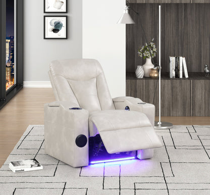 TOPGUN2 Ivory - Power Recliner (Bluetooth Speaker + Led Light) - TOPGUN2 Ivory
