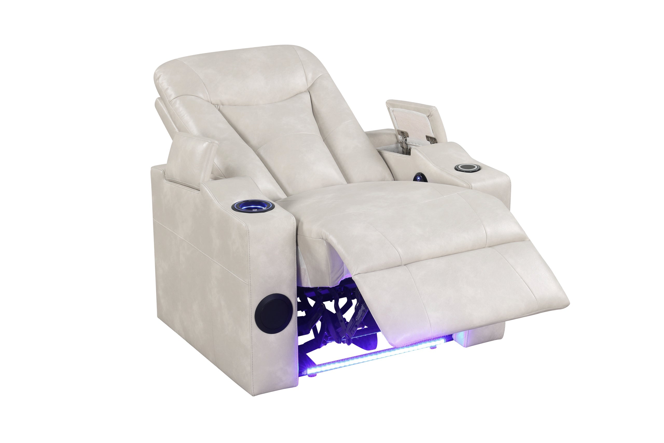 TOPGUN2 Ivory - Power Recliner (Bluetooth Speaker + Led Light) - TOPGUN2 Ivory