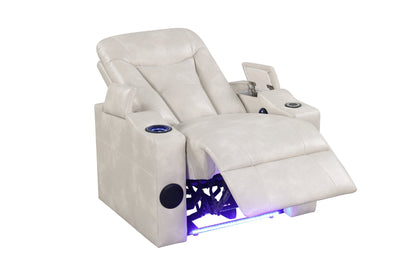 TOPGUN2 Ivory - Power Recliner (Bluetooth Speaker + Led Light) - TOPGUN2 Ivory
