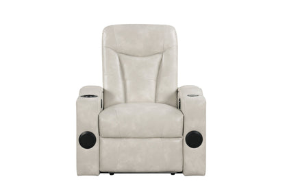 TOPGUN2 Ivory - Power Recliner (Bluetooth Speaker + Led Light) - TOPGUN2 Ivory