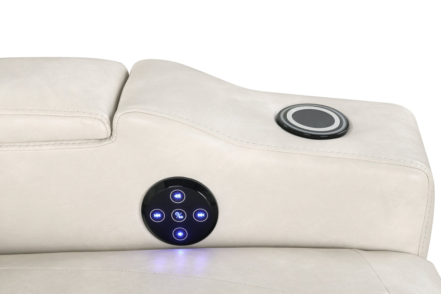 TOPGUN2 Ivory - Power Recliner (Bluetooth Speaker + Led Light) - TOPGUN2 Ivory