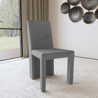 Tordera Velvet Upholstered Side Chair Grey (Set of 2) - 108512