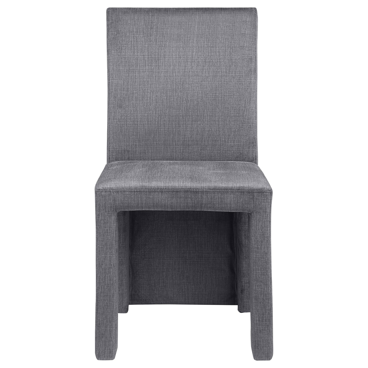 Tordera Velvet Upholstered Side Chair Grey (Set of 2) - 108512