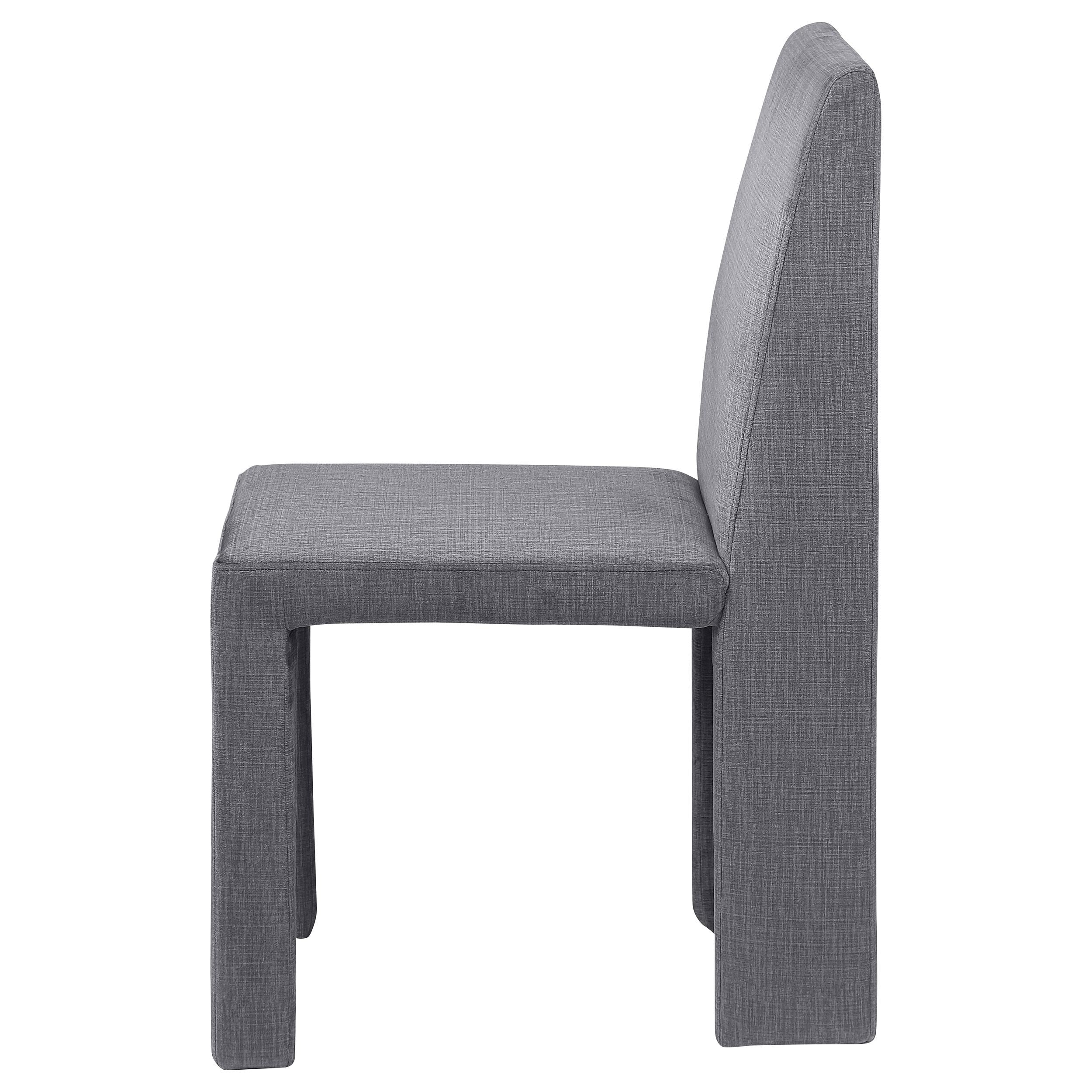 Tordera Velvet Upholstered Side Chair Grey (Set of 2) - 108512