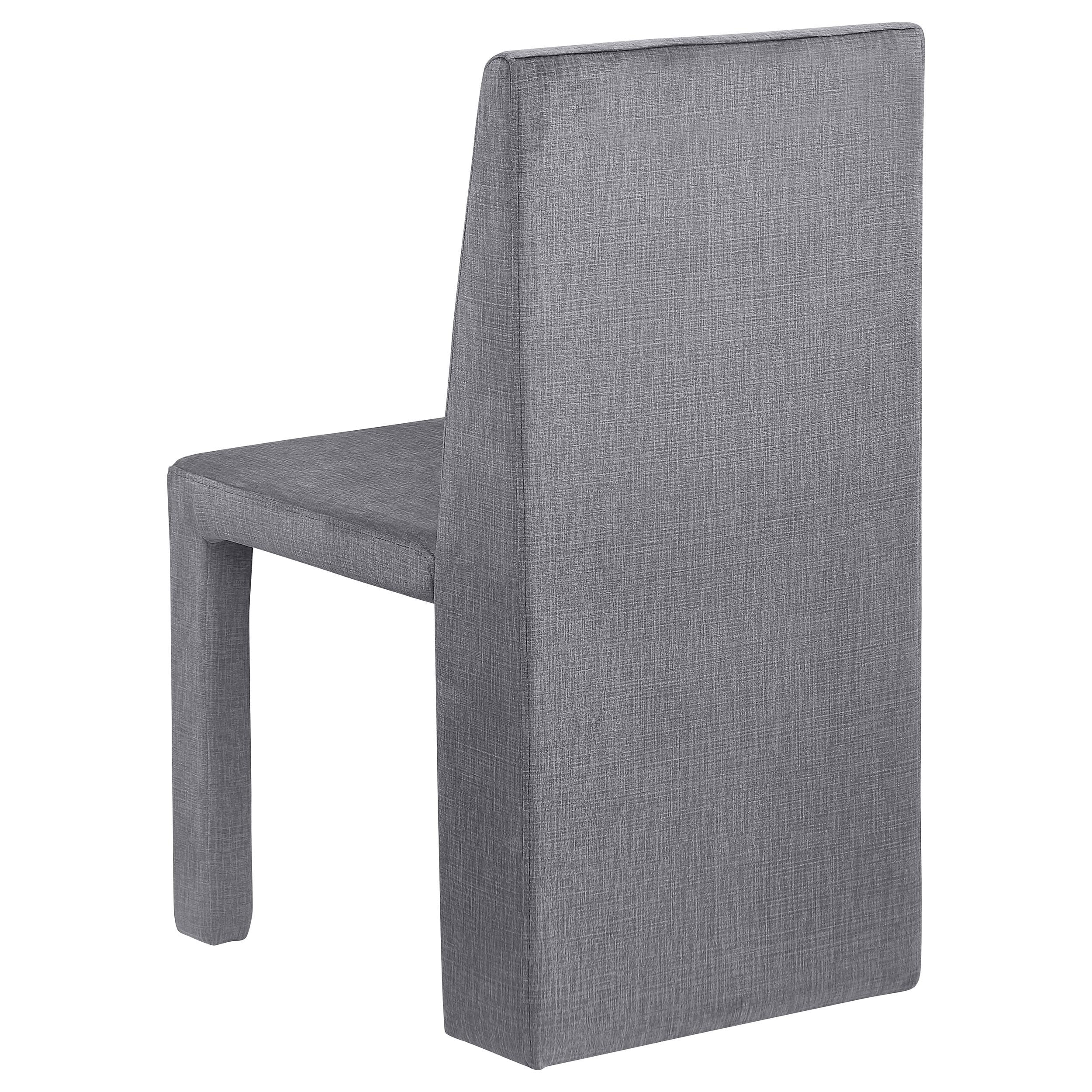 Tordera Velvet Upholstered Side Chair Grey (Set of 2) - 108512
