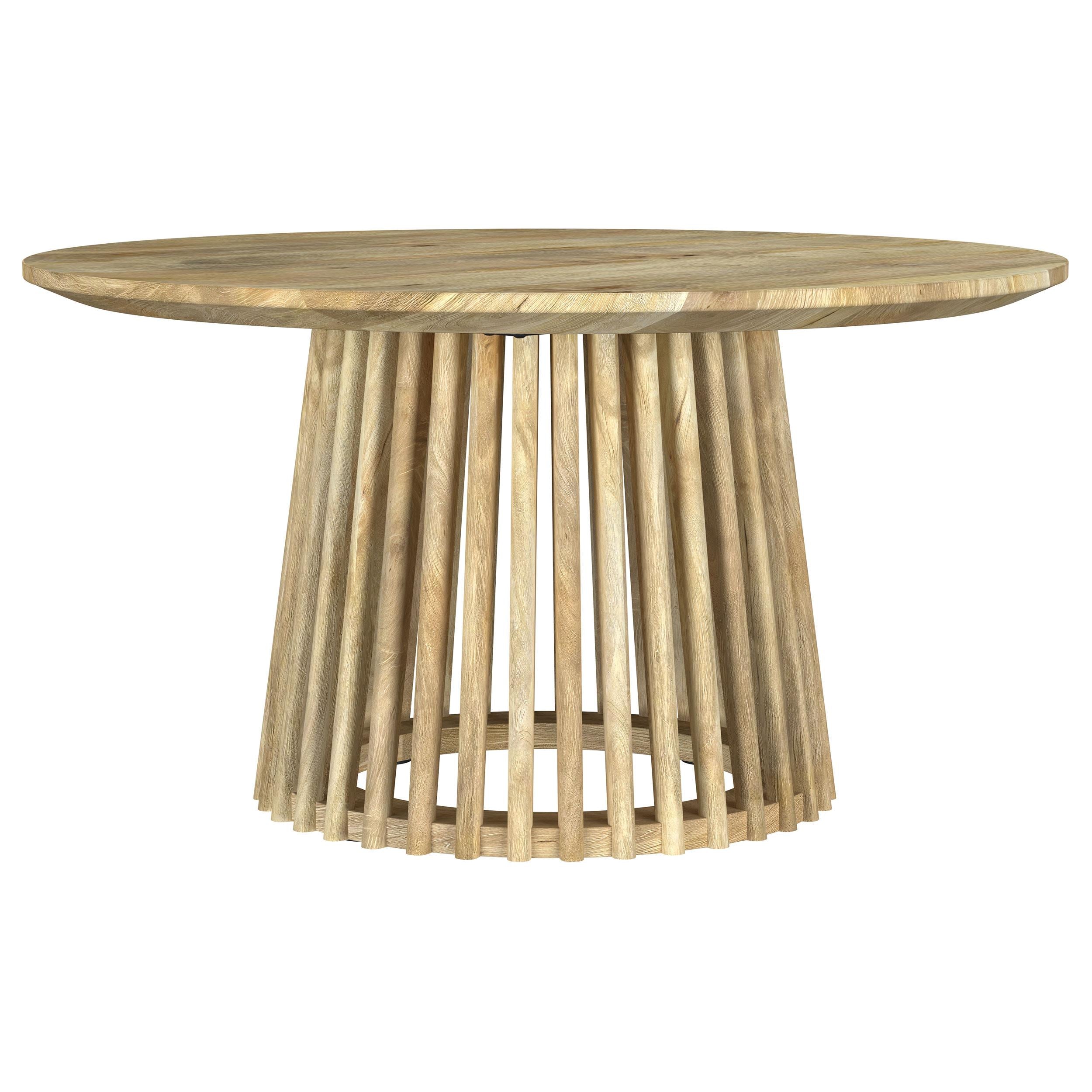 Touhy 3-piece Round Coffee and End Table Set Natural Mango - 710608-S3