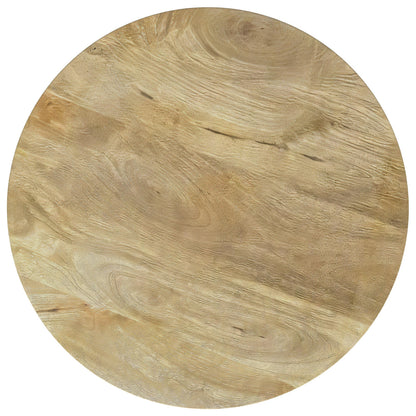 Touhy Round Solid Wood End Side Table Natural Mango - 710607