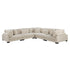 Traverse Beige Corduroy 5-Piece Modular Sectional with Corner Seats - 8555BE*2AC3CR