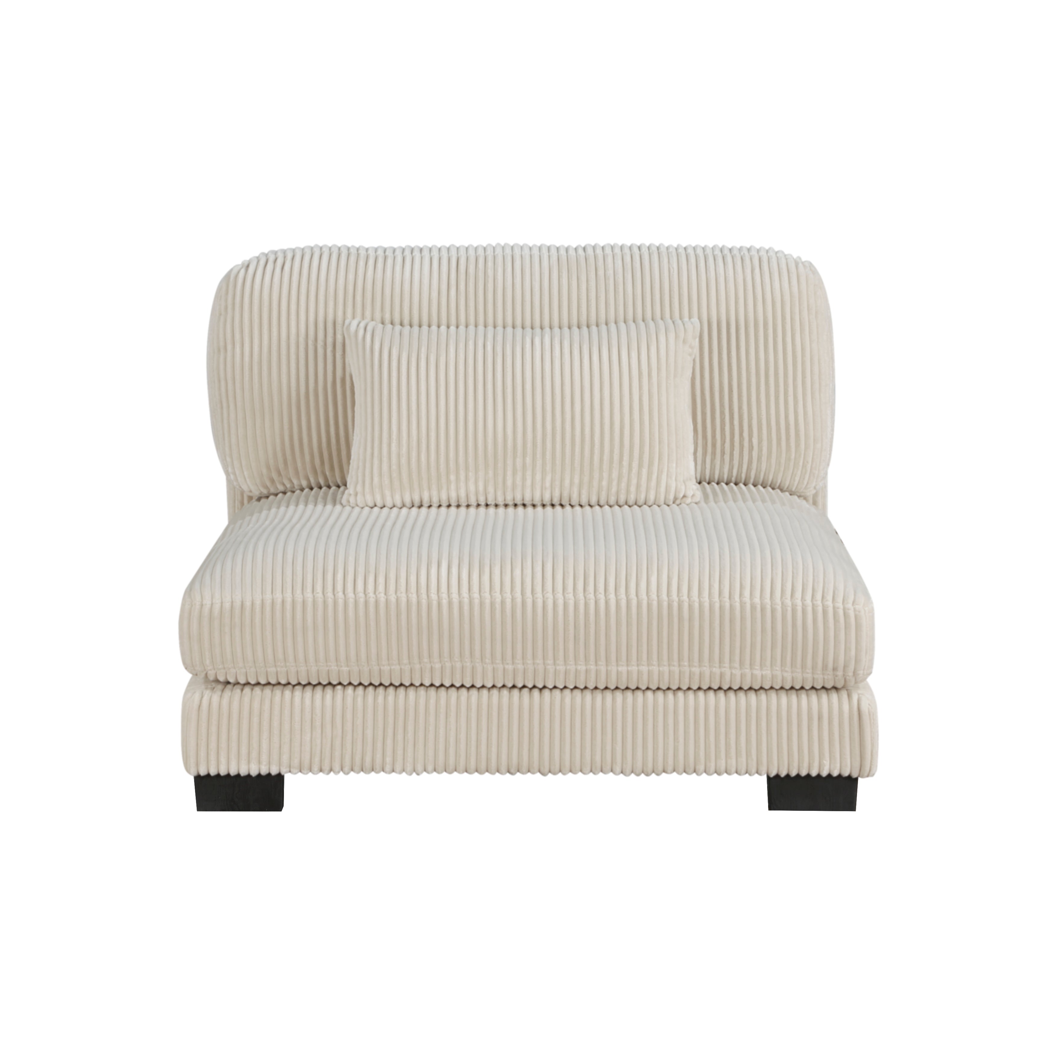 Traverse Beige Corduroy 5-Piece Modular Sectional with Corner Seats - 8555BE*2AC3CR