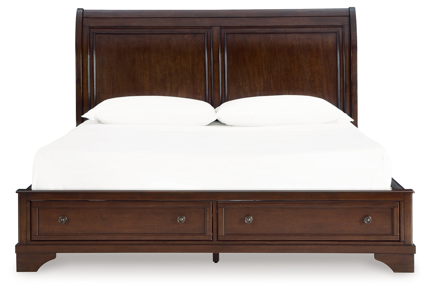 Trellington Brown Queen Sleigh Storage Bed - B716B1