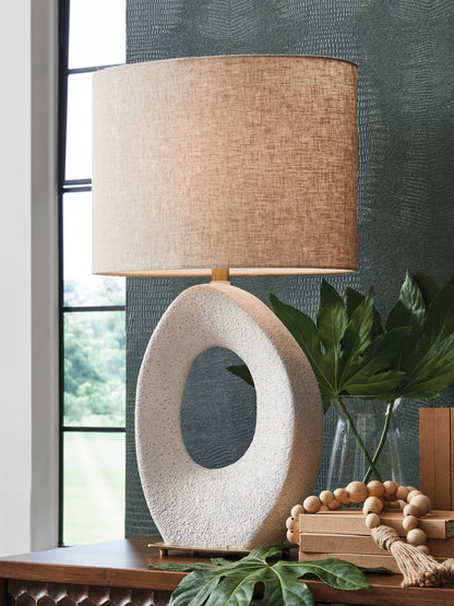 Trentlen Cream/Gold Finish Table Lamp - L235984