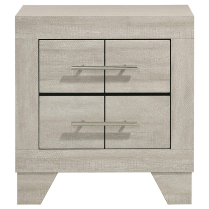 Trenton 2-drawer Nightstand Bedside Table Rustic Cream - 225062
