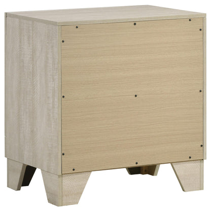 Trenton 2-drawer Nightstand Bedside Table Rustic Cream - 225062