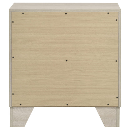 Trenton 2-drawer Nightstand Bedside Table Rustic Cream - 225062
