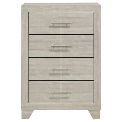 Trenton 4-drawer Bedroom Chest of Drawers Rustic Cream - 225065