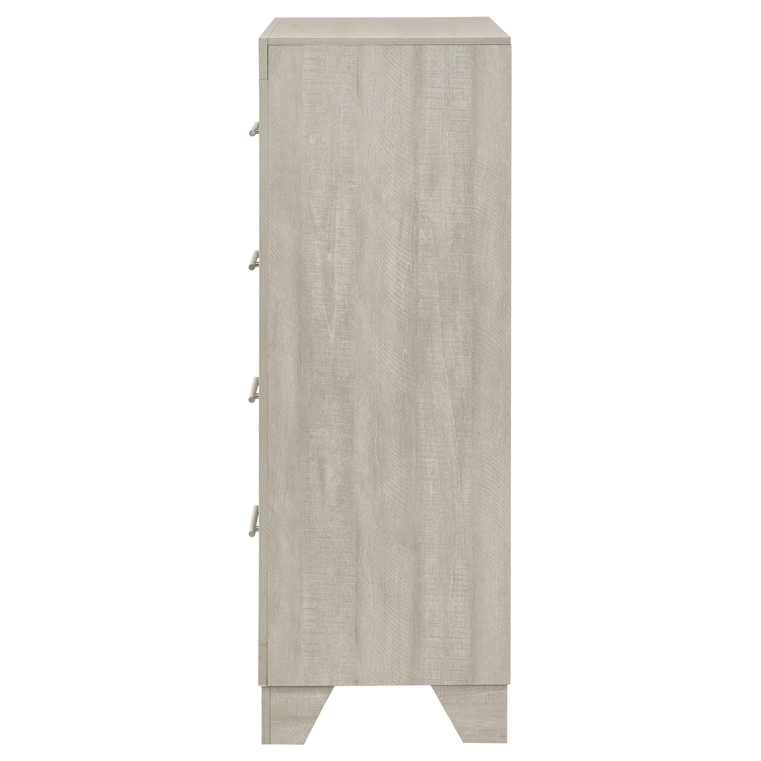 Trenton 4-drawer Bedroom Chest of Drawers Rustic Cream - 225065