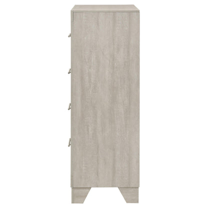 Trenton 4-drawer Bedroom Chest of Drawers Rustic Cream - 225065