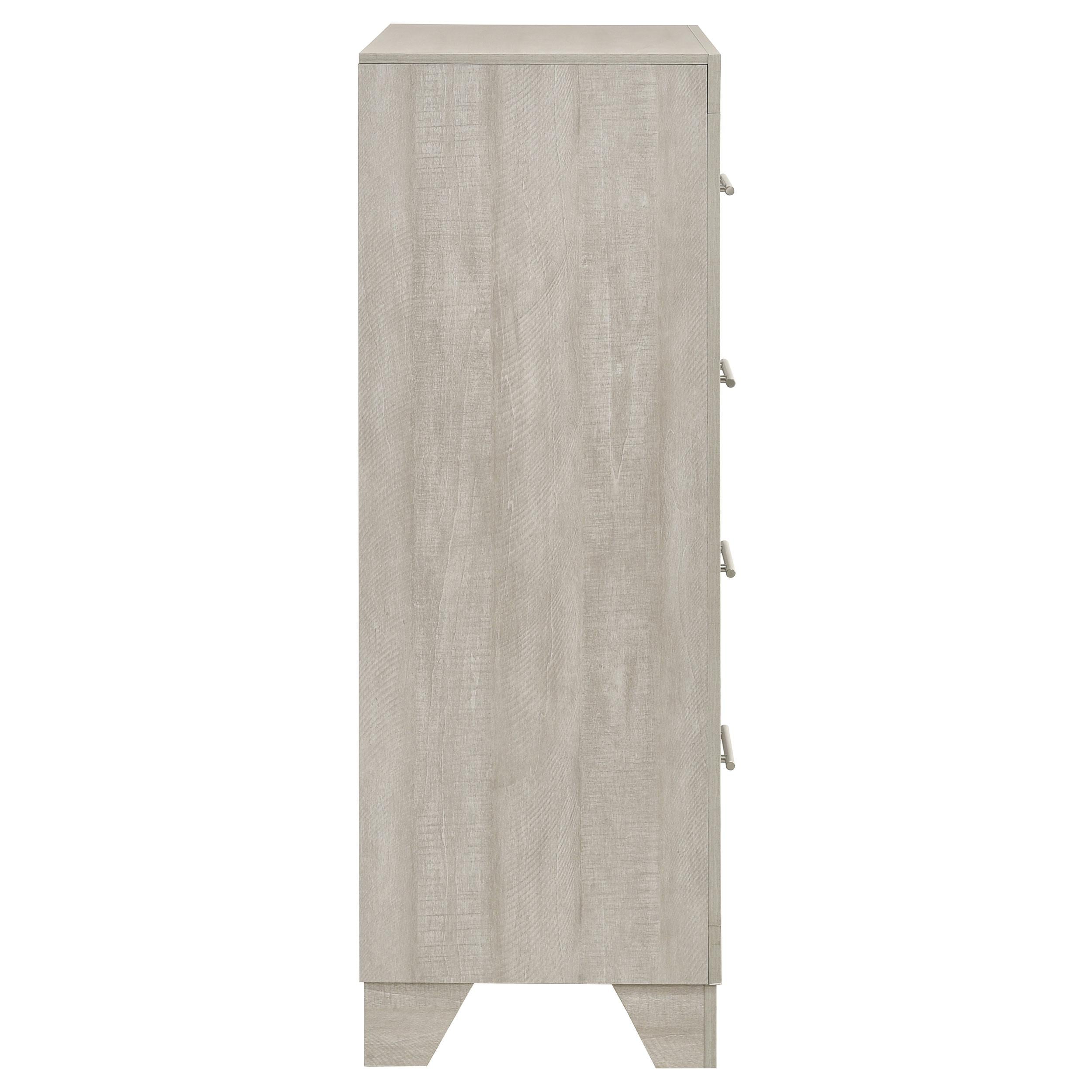 Trenton 4-drawer Bedroom Chest of Drawers Rustic Cream - 225065