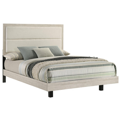 Trenton 54-inch Wood Full Panel Bed Rustic Cream - 225061F