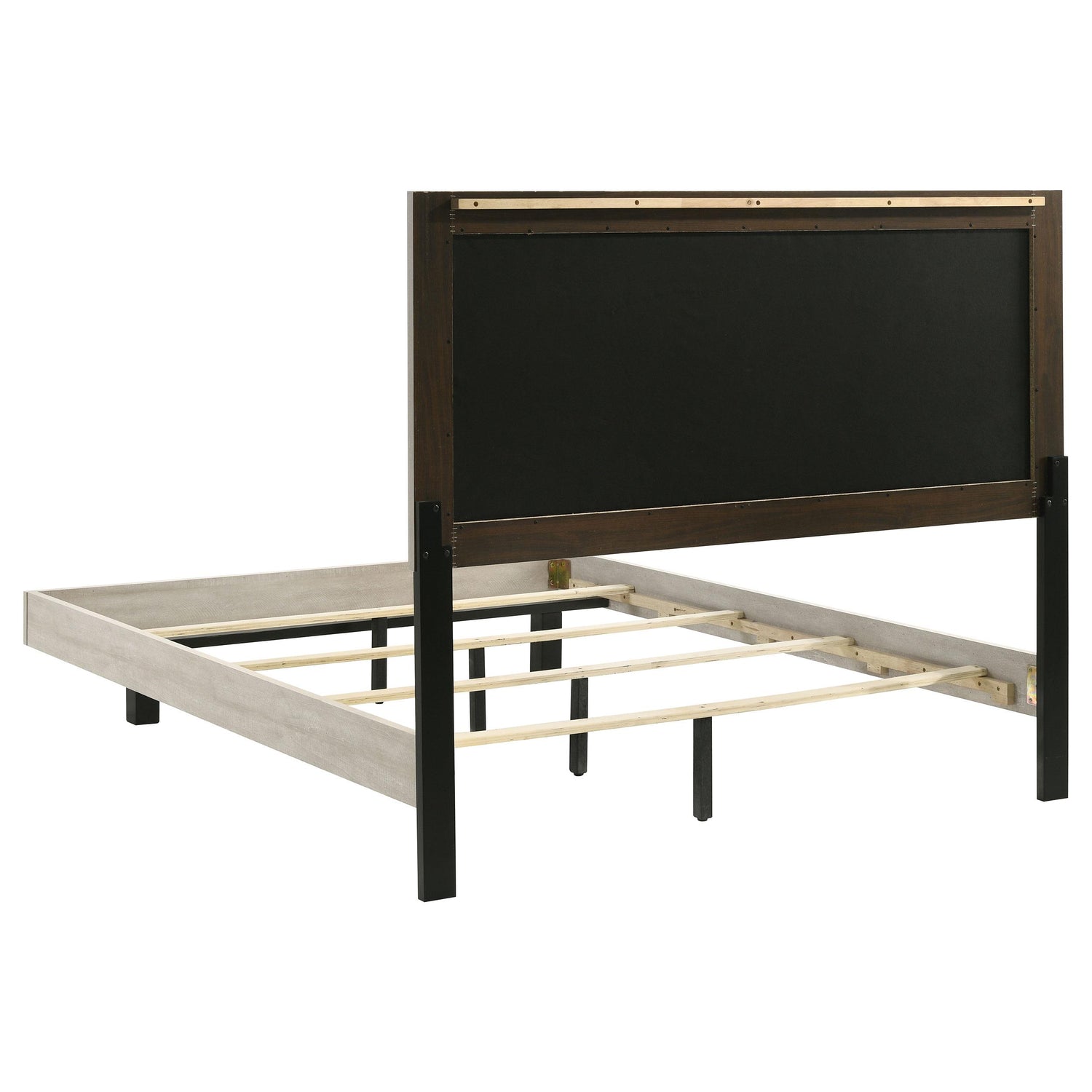Trenton 54-inch Wood Full Panel Bed Rustic Cream - 225061F