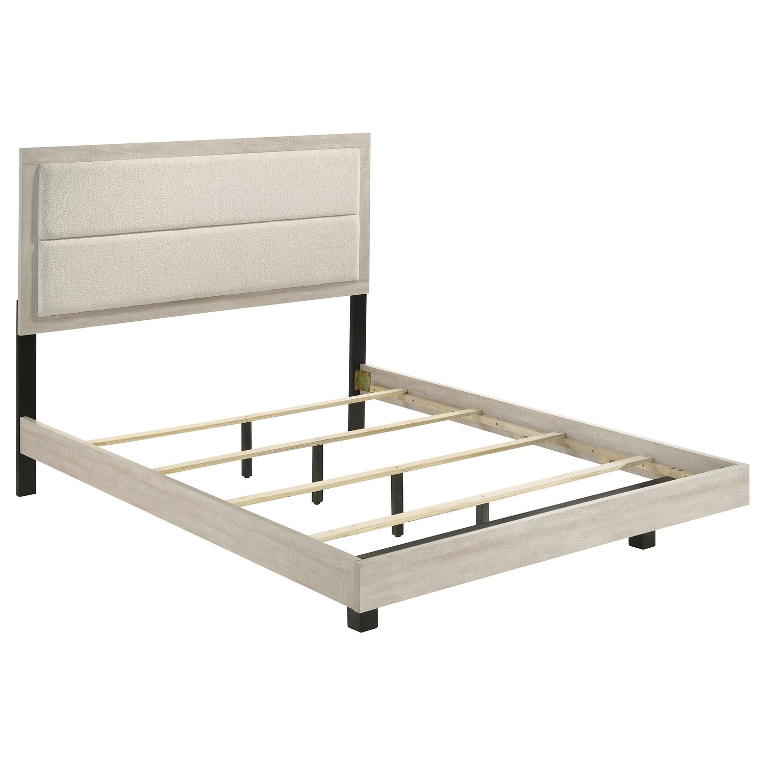 Trenton 54-inch Wood Queen Panel Bed Rustic Cream - 225061Q