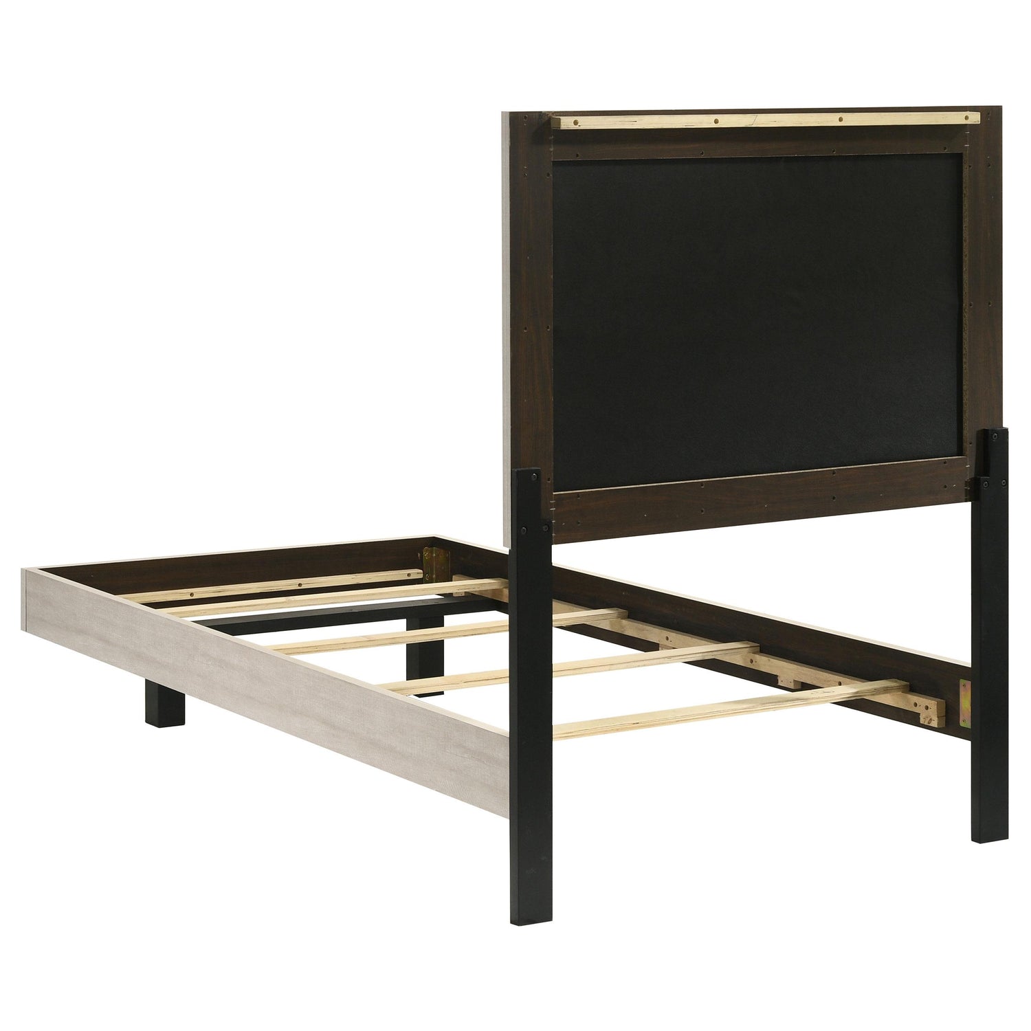 Trenton 54-inch Wood Twin Panel Bed Rustic Cream - 225061T