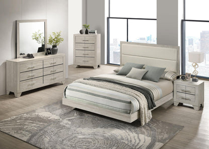 Trenton 6-drawer Bedroom Dresser With Mirror Rustic Cream - 225063M