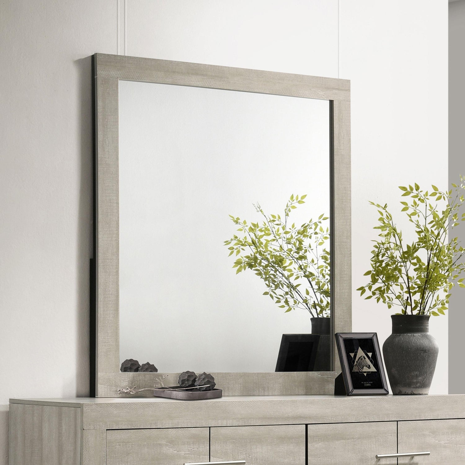 Trenton Dresser Mirror Rustic Cream - 225064