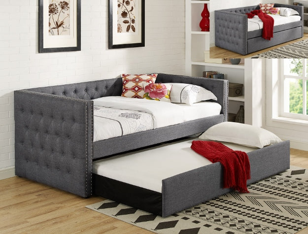 TRINA Gray DAYBED BACK SIDE RAIL - 5335GY-BACK