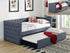 Trina Gunmetal Grey D/Bed Arm+Slat - 5335GG-ARM