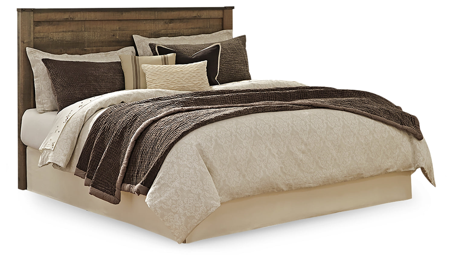 Trinell Brown Queen Panel Headboard, Dresser, Mirror, Chest and Nightstand - B446B90