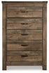 Trinell Brown Twin Storage Bed, Chest and Nightstand - B446B92