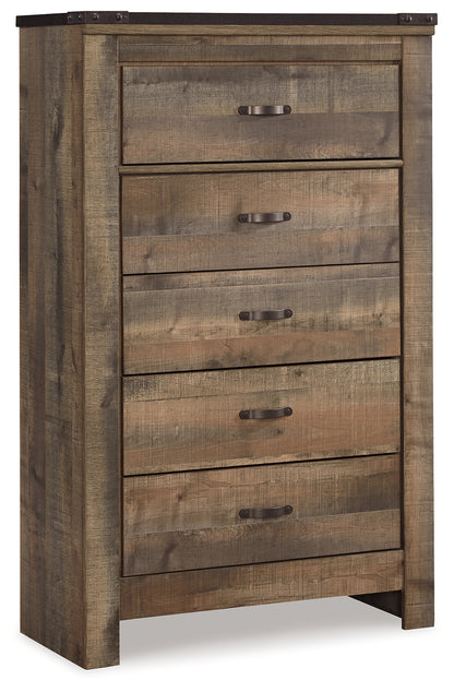 Trinell Brown Twin Storage Bed, Chest and Nightstand - B446B92