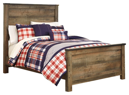Trinell Full Panel Bed with Storage and Dresser - B446B93