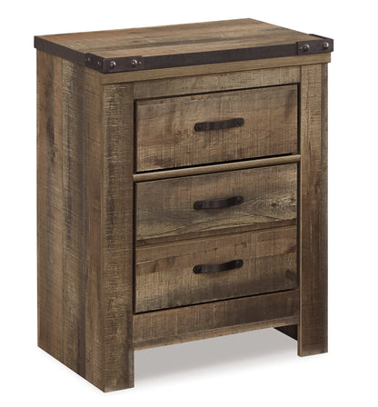 Trinell King Panel Bed with Dresser, Chest and 2 Nightstands in Brown from Ashley - Luna Furniture