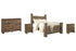 Trinell Queen Poster Bed with Dresser and 2 Nightstands in Brown - PKG005101