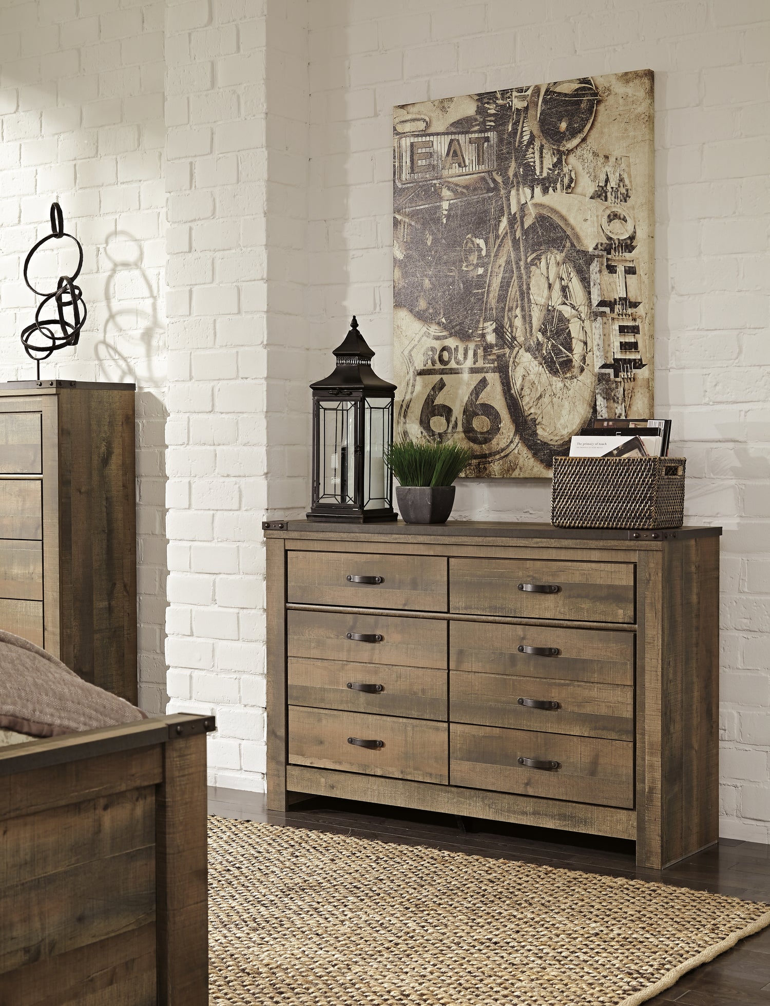 Trinell Twin Bookcase Storage Bed, Dresser and Nightstand - B446B100