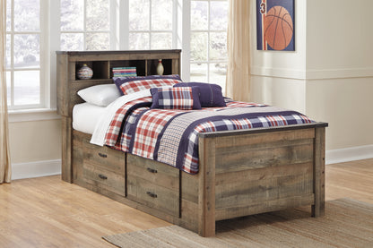 Trinell Twin Bookcase Storage Bed, Dresser and Nightstand - B446B100