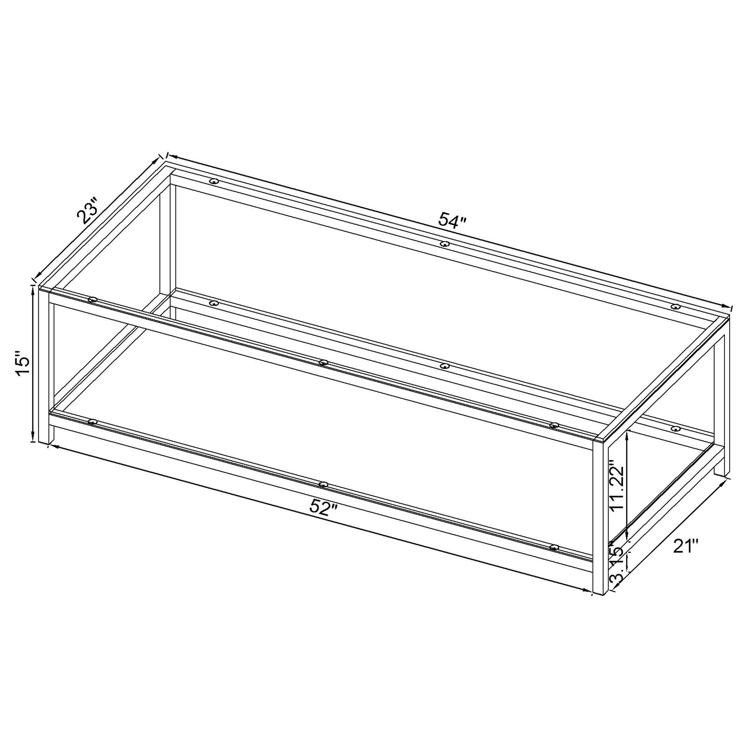 Trini 2-piece Coffee and End Table Set Black Nickel - 720228-S2