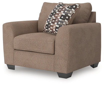 Triston-Peaks Suede Oversized Chair - 3020423