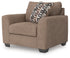 Triston-Peaks Suede Oversized Chair - 3020423