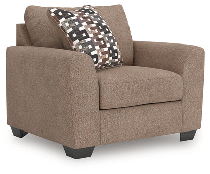 Triston-Peaks Suede Oversized Chair - 3020423