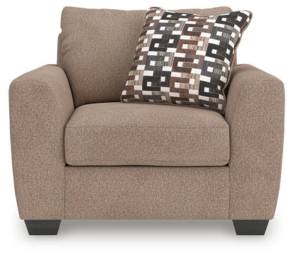 Triston-Peaks Suede Oversized Chair - 3020423