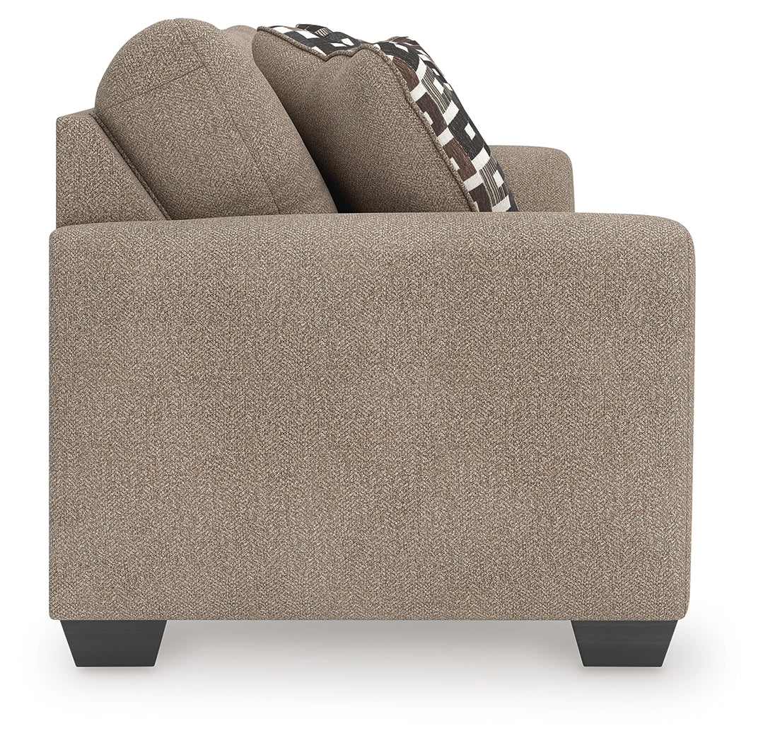 Triston-Peaks Suede Sofa - 3020438