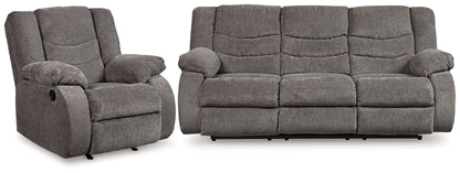 Tulen Gray Reclining Sofa and Recliner - 98606U2
