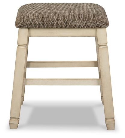 Two-tone Bolanburg Counter Height Dining Table and 4 Barstools - PKG014019