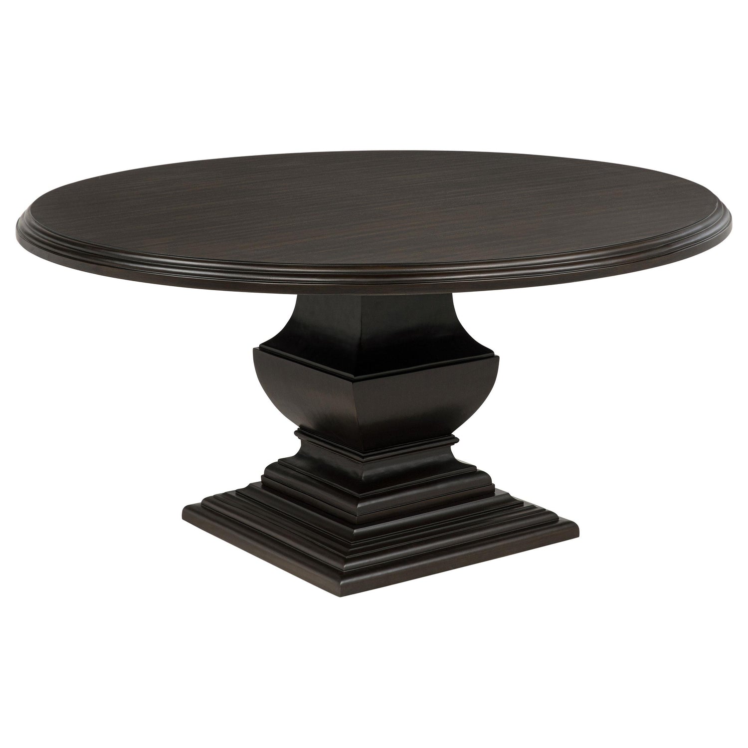 Twyla 5-piece Round Wood Dining Room Table Set Dark Cocoa - 109230-S5