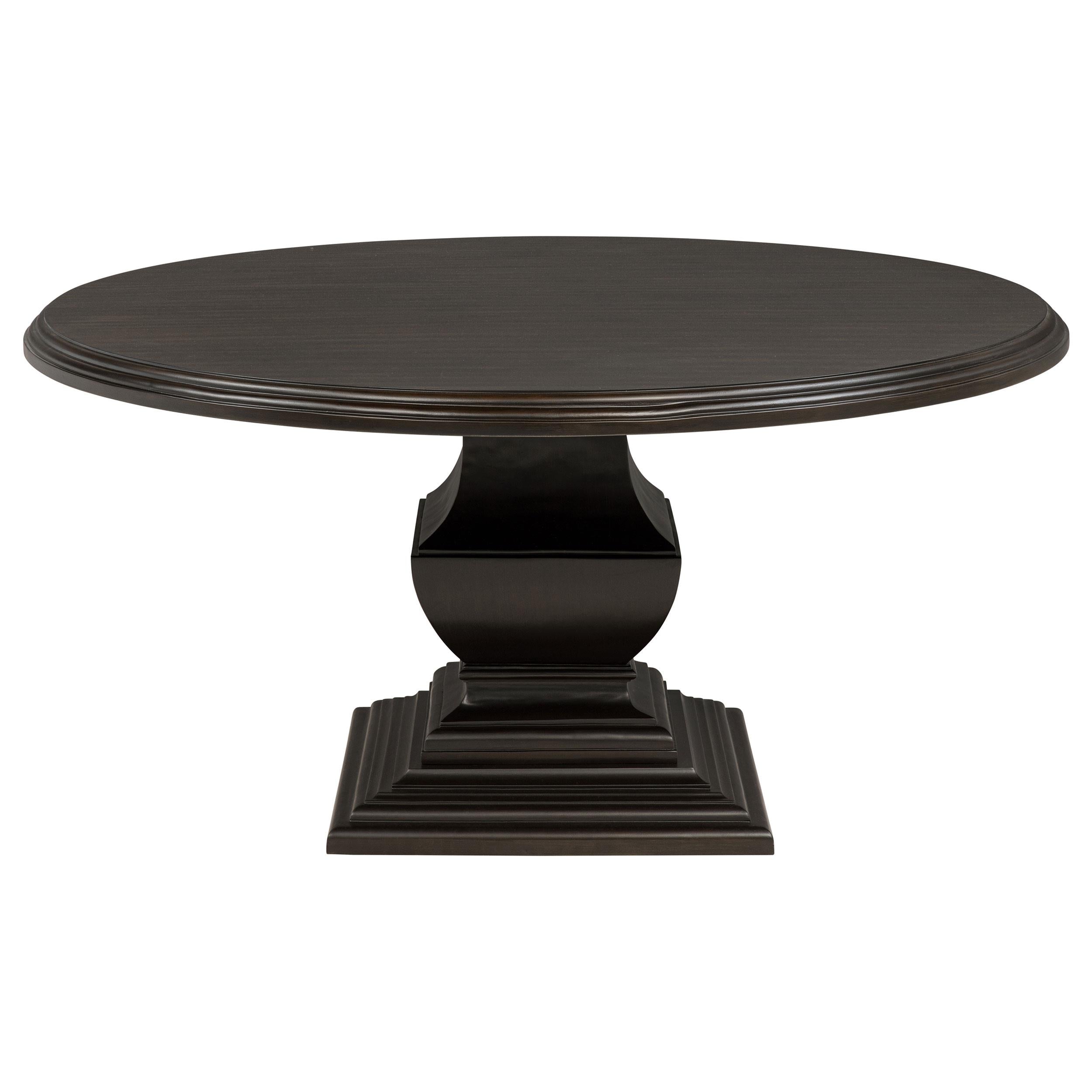 Twyla 5-piece Round Wood Dining Room Table Set Dark Cocoa - 109230-S5