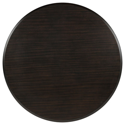 Twyla 5-piece Round Wood Dining Room Table Set Dark Cocoa - 109230-S5