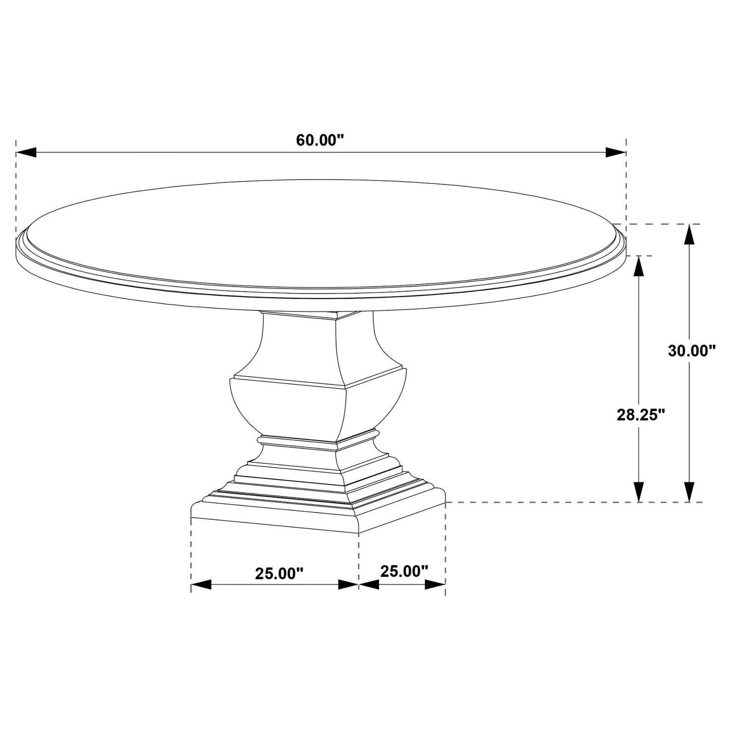 Twyla 7-piece Round Wood Dining Room Table Set Dark Cocoa - 109230-S7